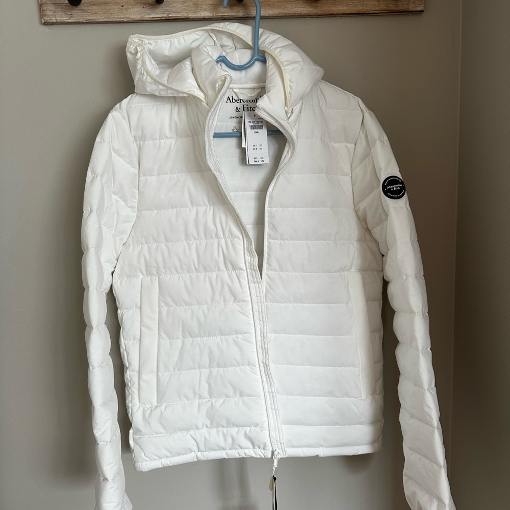 Abercrombie and Fitch, white jacket